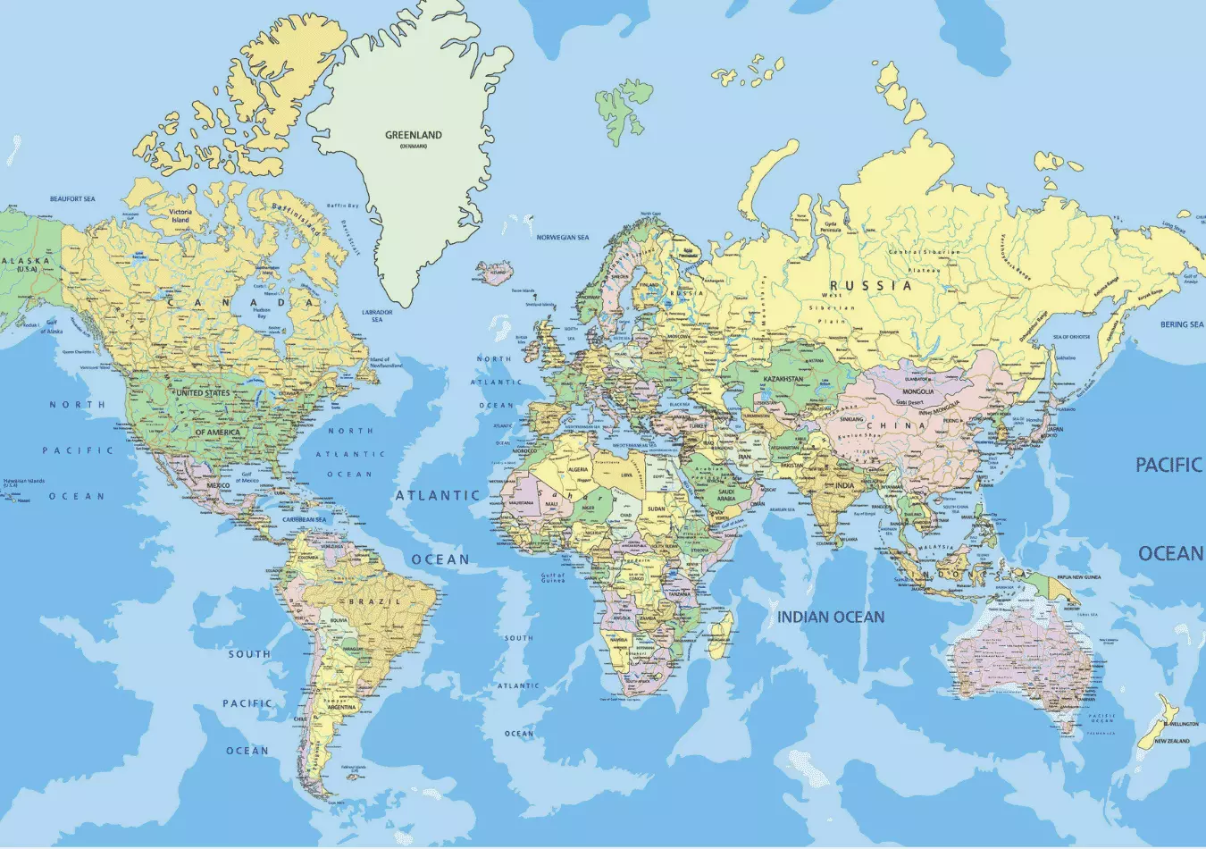 world map